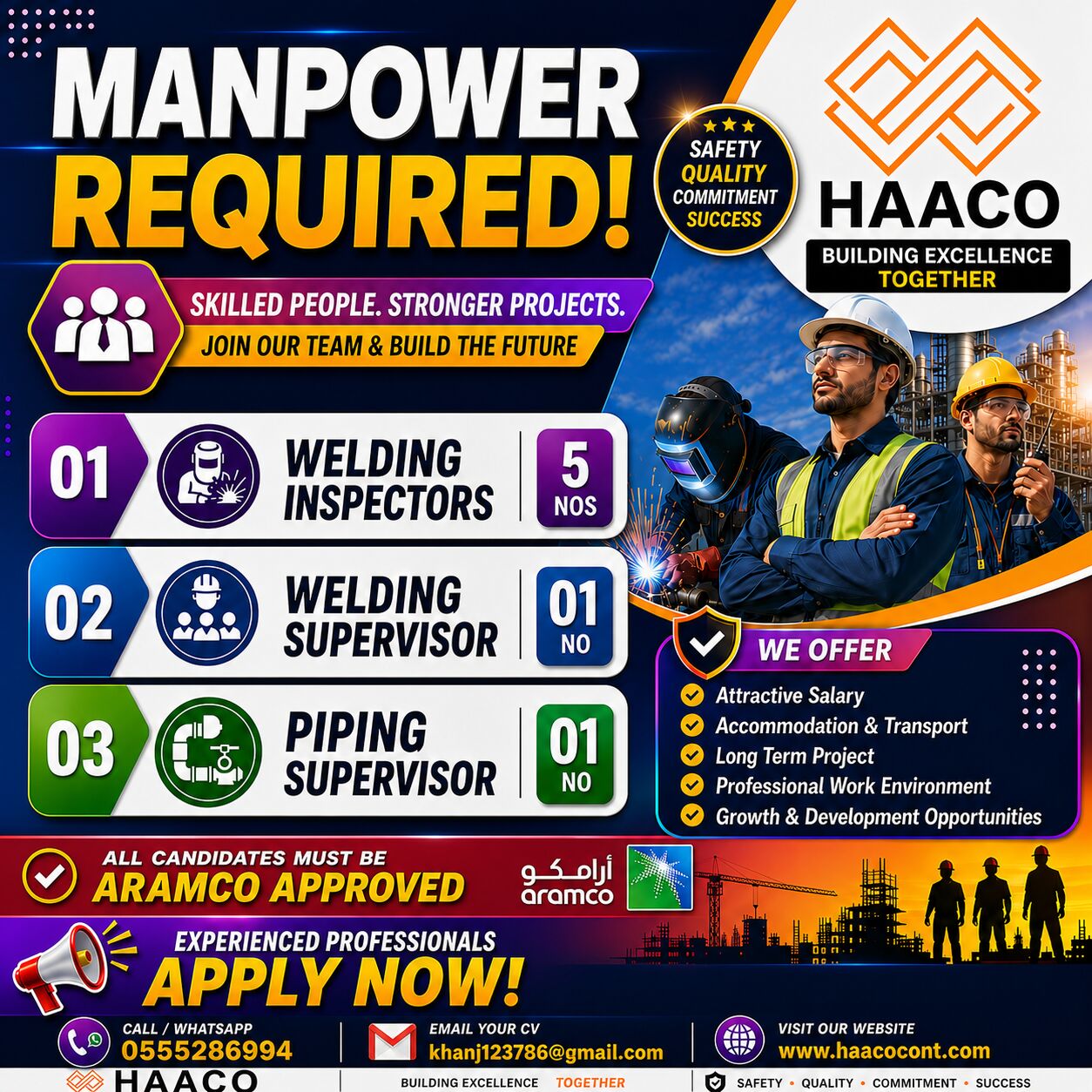 Khobar, Jobs, We Are Looking For Following Manpower