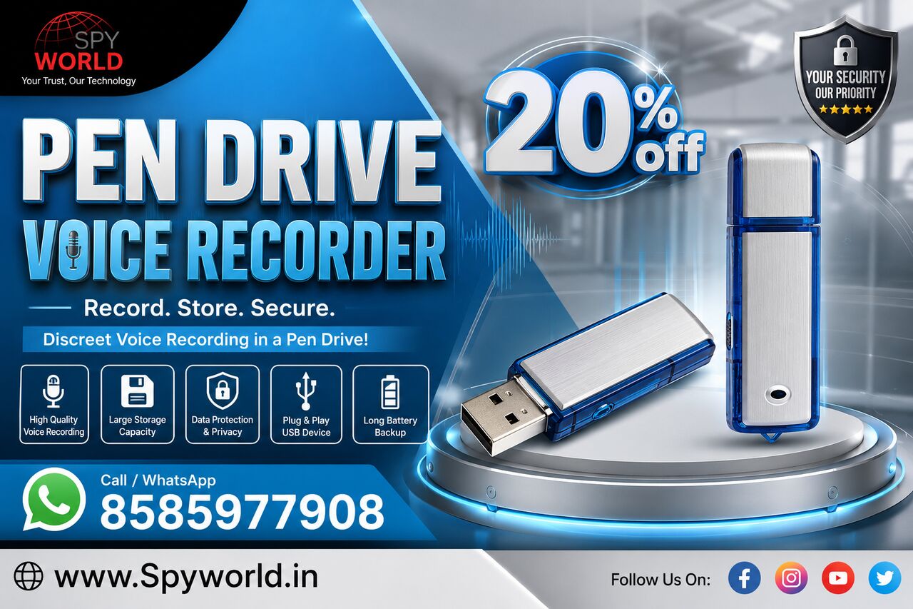 New Delhi, Electronics, INR 1200,  Best Pen Drive Voice Recorder Dealer In Saket &ndash; Spy World