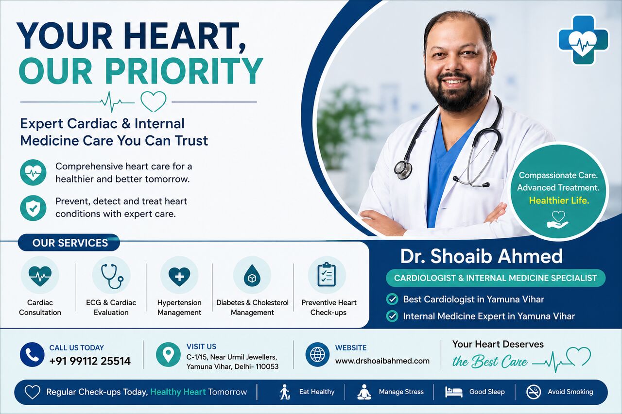 New Delhi, Health, Best Cardiologist In Yamuna Vihar | Internal Medicine Expert In Yamuna Vihar