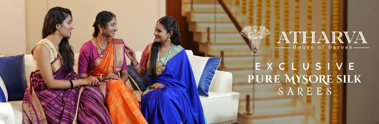 Bangalore, Clothing & Accessories, Atharva Pure Mysore Silk Sarees In Bangalore