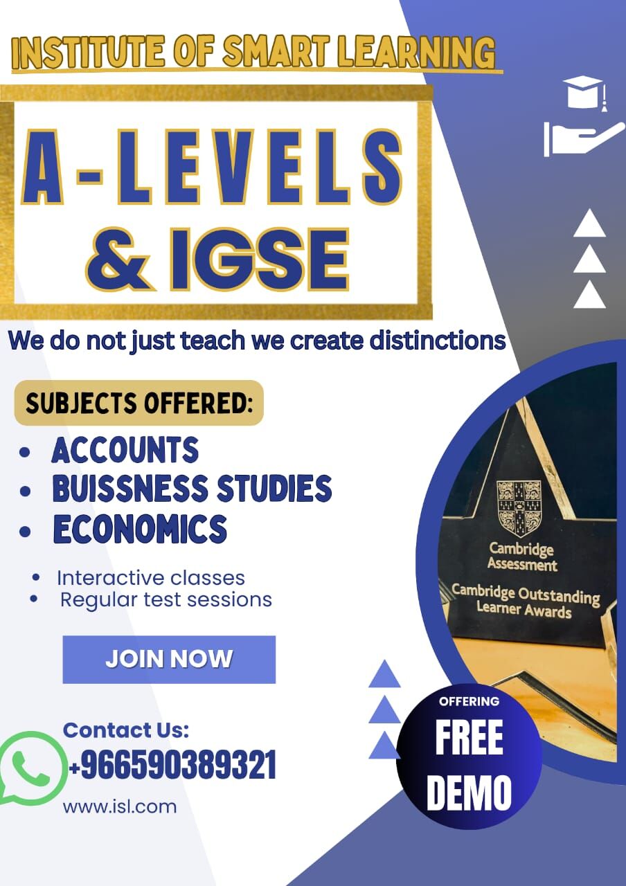 Dammam, Lessons Offered, Expert Tuition For IGCSE & A-Levels