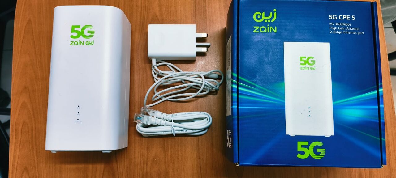 Jubail, Electronics, SAR 240,  For Sale: Zain 5G Modem With Unlimited Data SIM Card