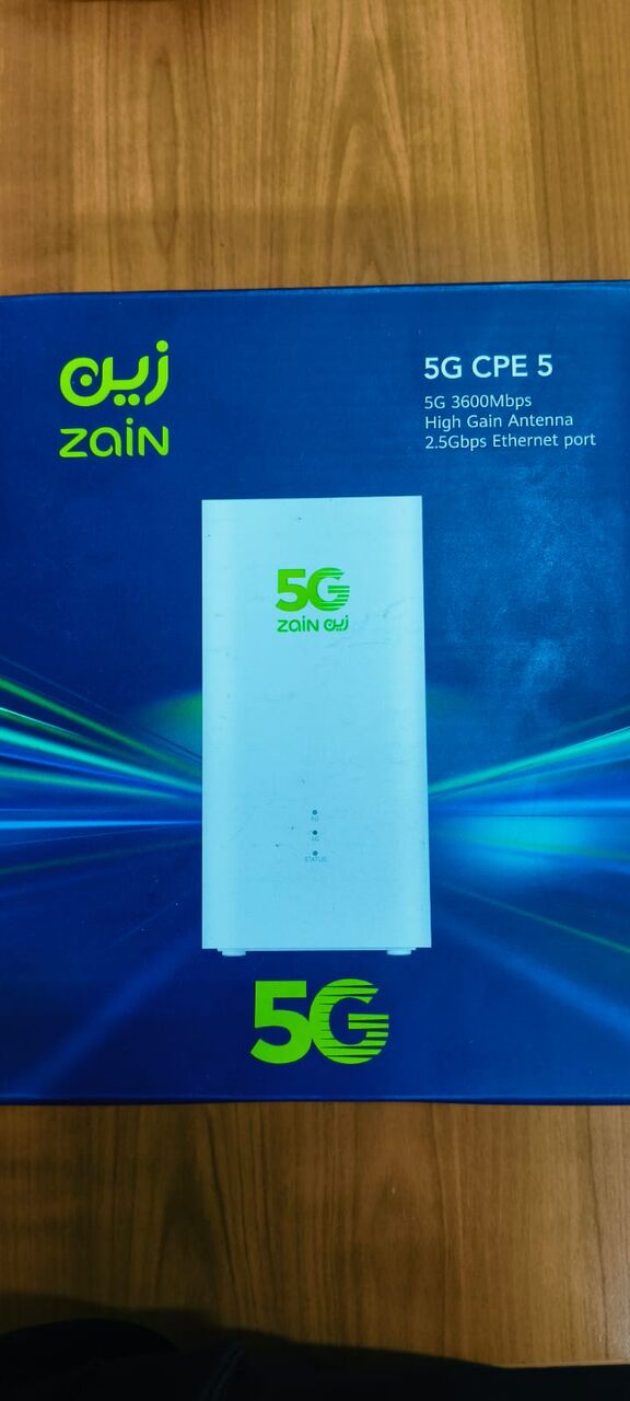 Jubail, Electronics, SAR 240,  For Sale: Zain 5G Modem With Unlimited Data SIM Card