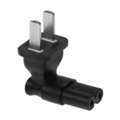 USD 3,  Angled C7 To China Power Plug Adapter