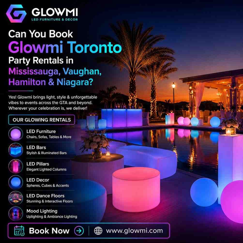 Mississauga, Furniture, CAD 300,  Can You Book Glowmi Toronto Party Rentals In Mississauga, Vaughan, Hamilton & Niagara?