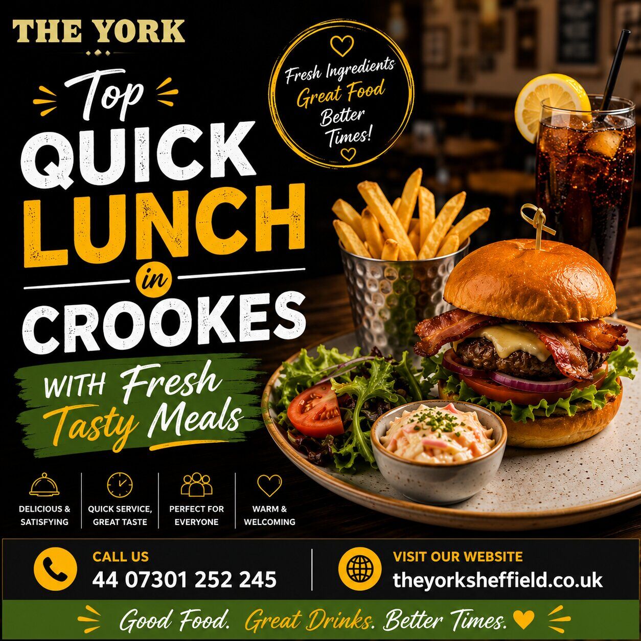 London, Food & Drink, Top Quick Lunch In Crookes With Fresh Tasty Meals