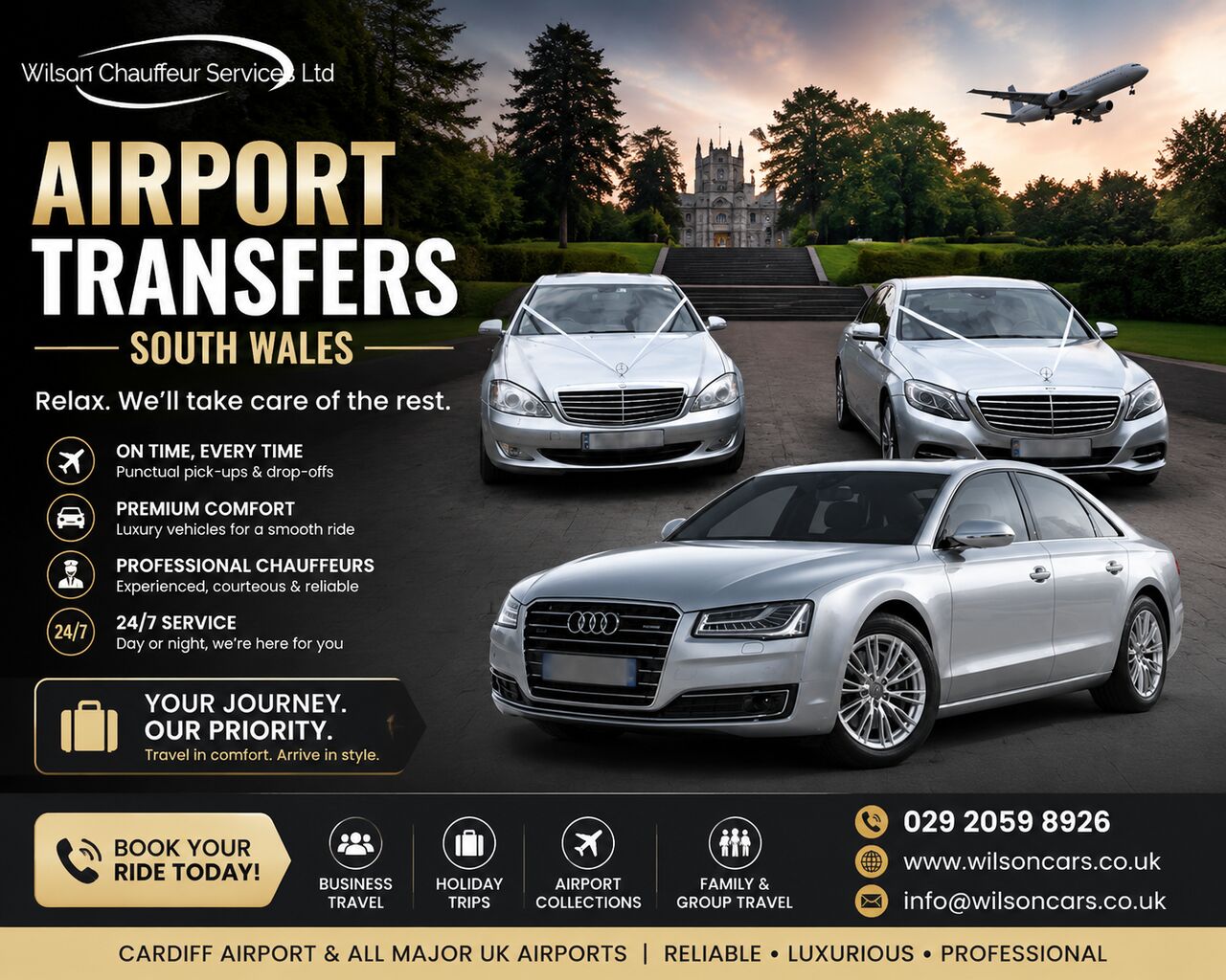 London, Travel, ✈️ Stress-Free Airport Transfers Across South Wales