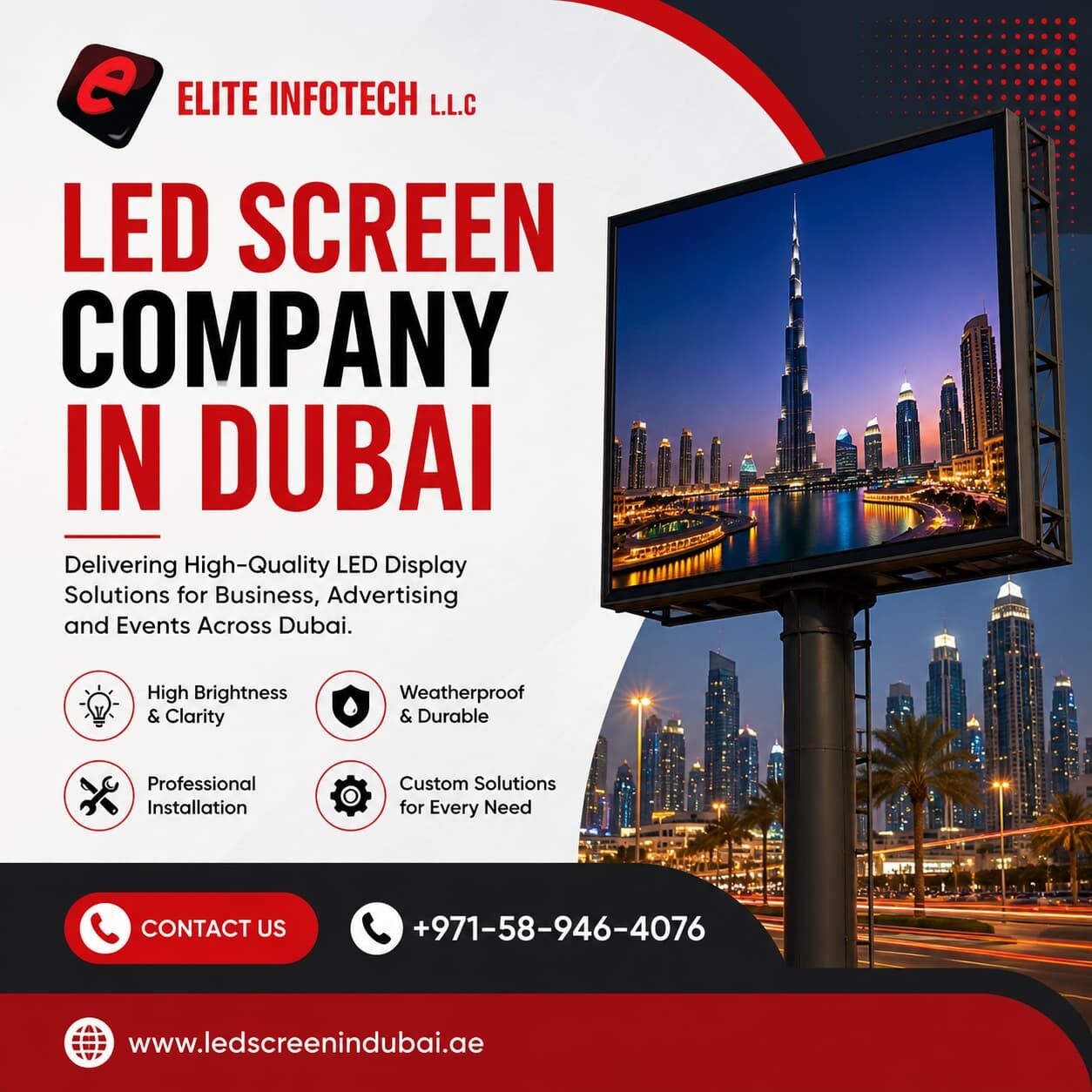 Dubai, Business, LED Screen Company In Dubai For Outdoor Displays
