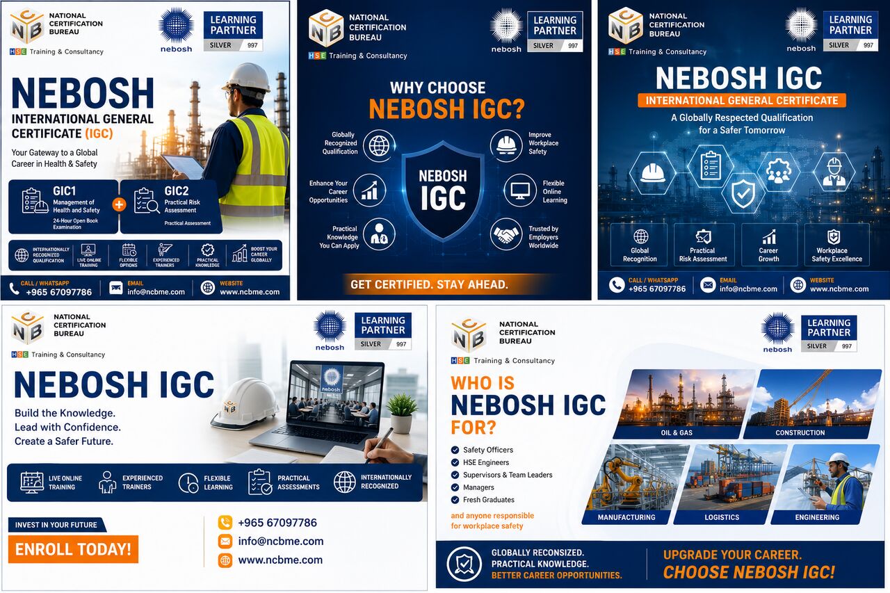 Fahaheel, Training, NEBOSH International General Certificate (IGC) Online Training | NCB Kuwait
