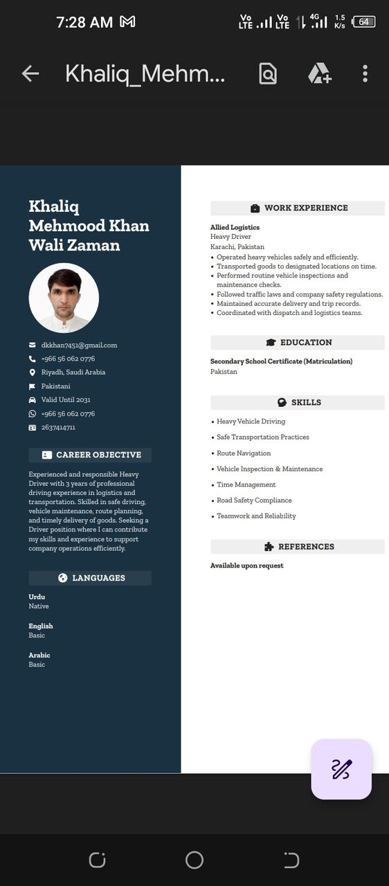 Riyadh, Job Seekers, Driver