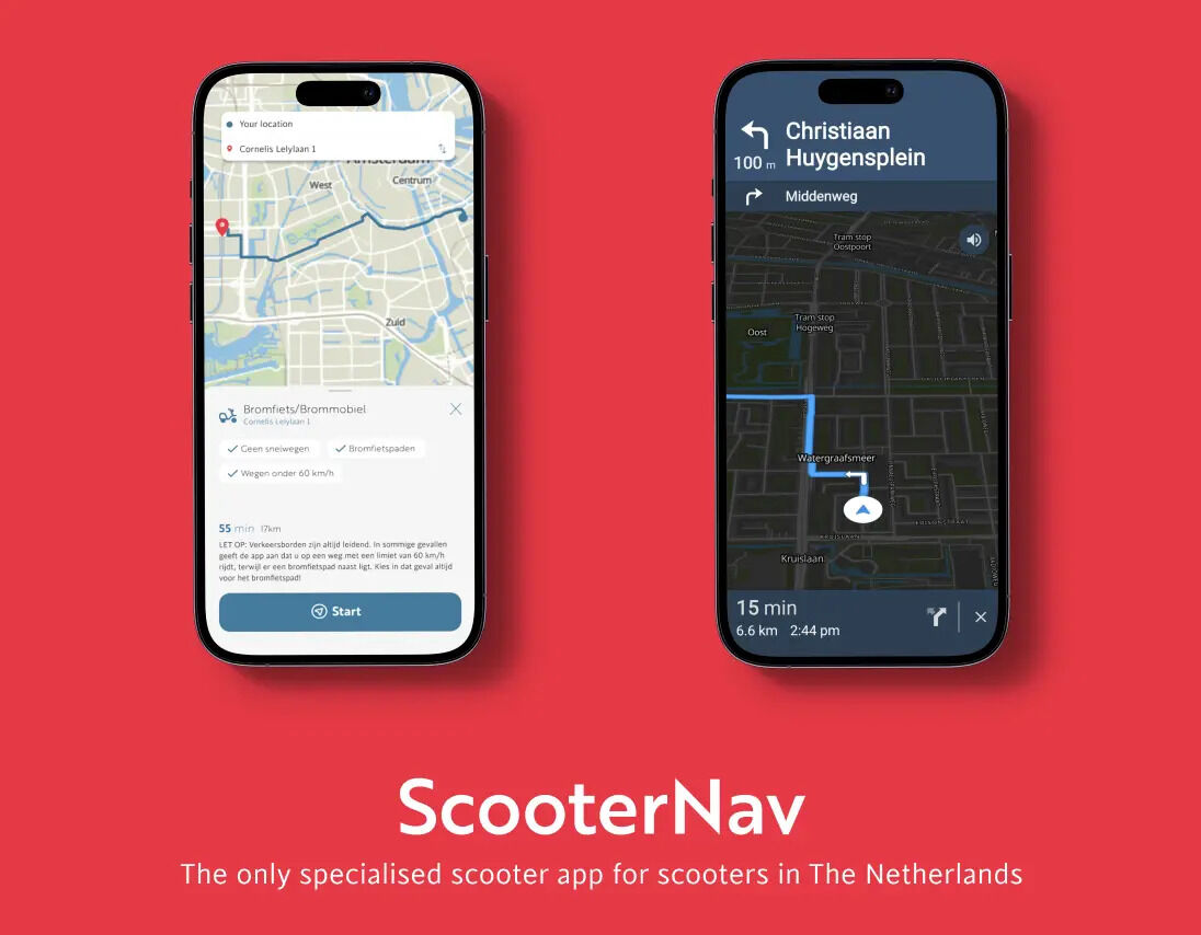 The Hague, Mobile Apps, Scooter Navigatie App