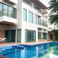 THB 290000,  200 Sq. Feet,  3-story Detached House For Rent, 200 Sq M, Rama 9 Area, With Private Swimming Pool, Near