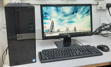 Manama, Tablet Computers, BHD 108,  Dell Core I7 8th Generation PC 8GB RAM 256GB SSD With 19" Monitor  OS 11 PRO & Office 2024