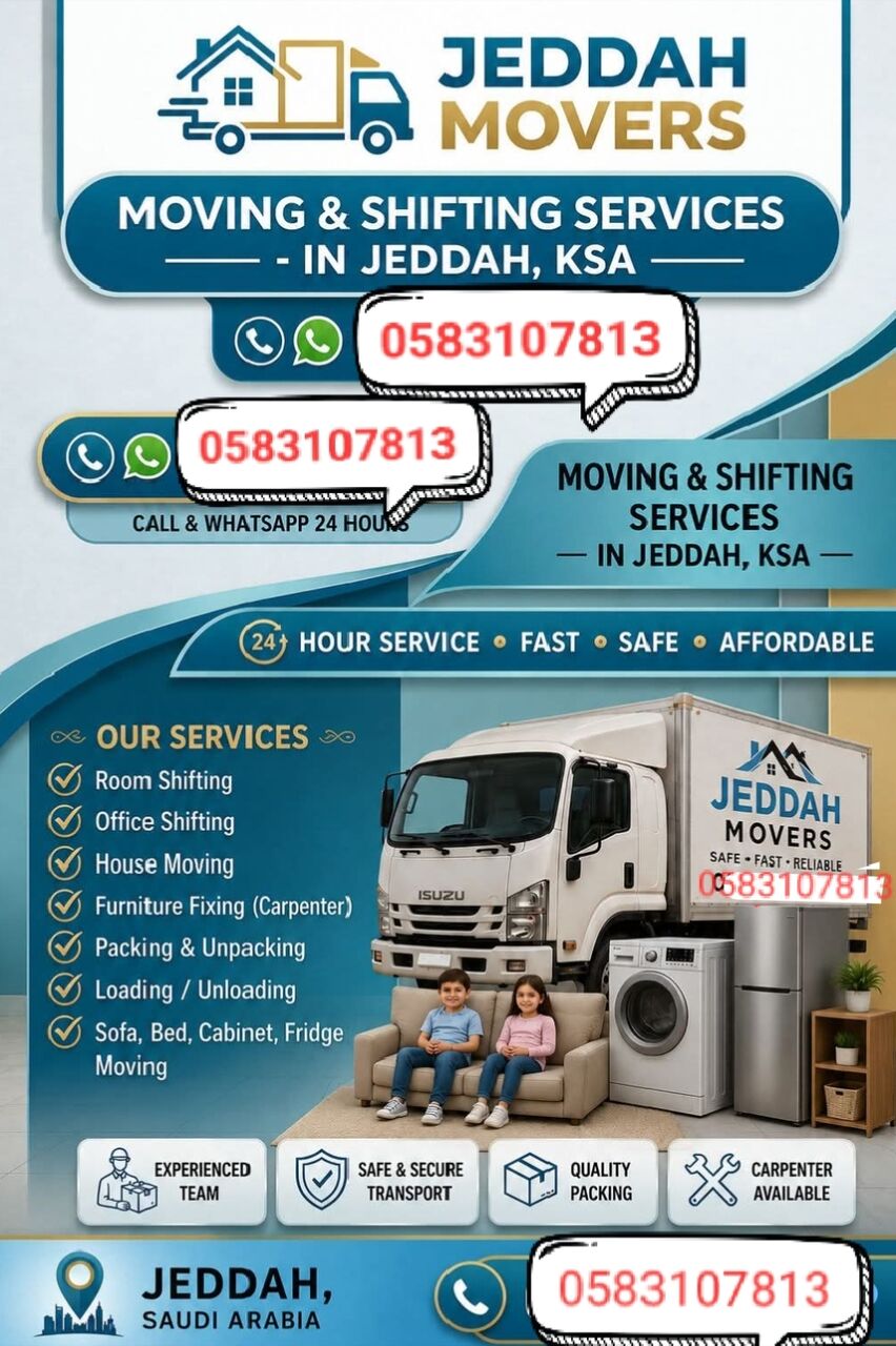 Jeddah, Labor/Moving, Professional Movers And Packers House Shifting Service (130)