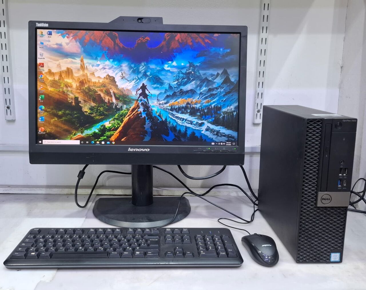 Muharraq, Computers, BHD 119,  DELL Core I7 6th Gen WiFi Computer Set 22" Multimedia FHD Monitor 16GB RAM 256GB SSD+500GB
