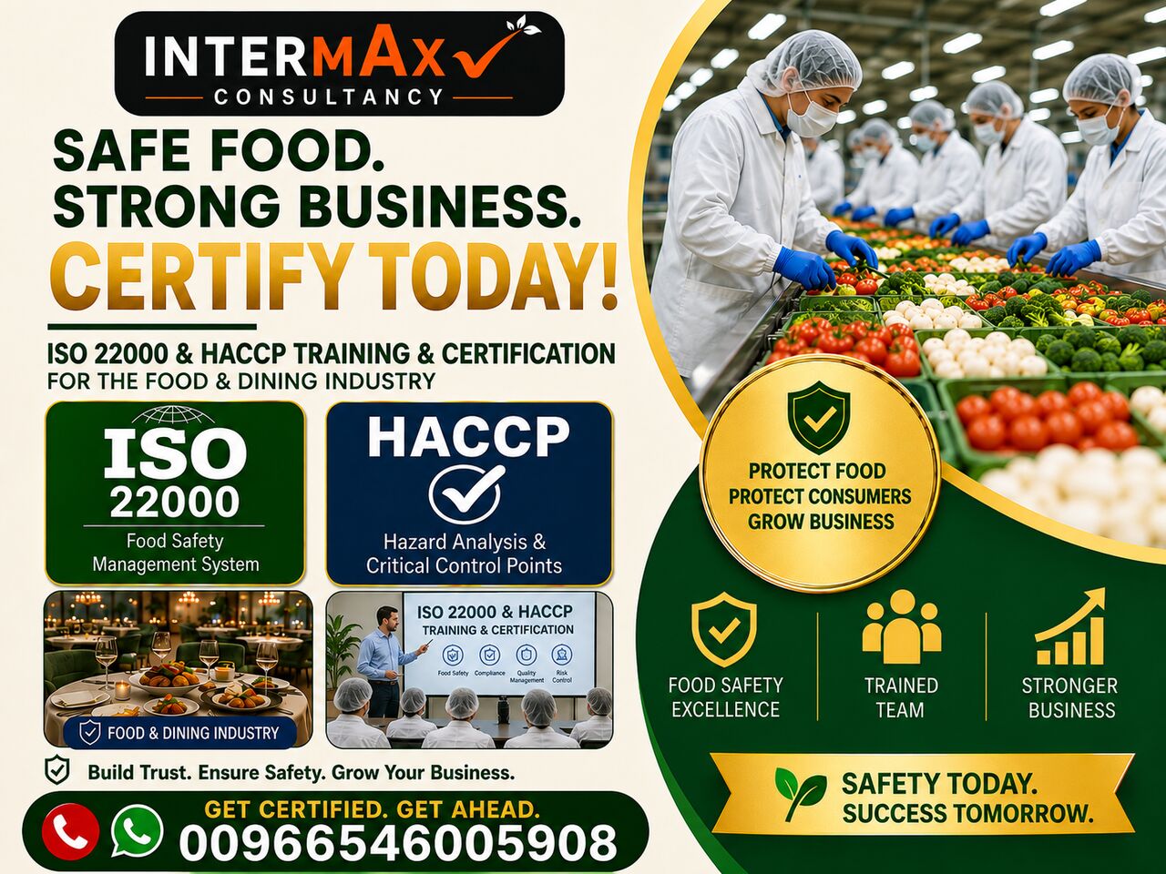 Riyadh, Business, Contact Us For ISO & HACCP Certificate, Training,  & More Certificates On 0546005908.