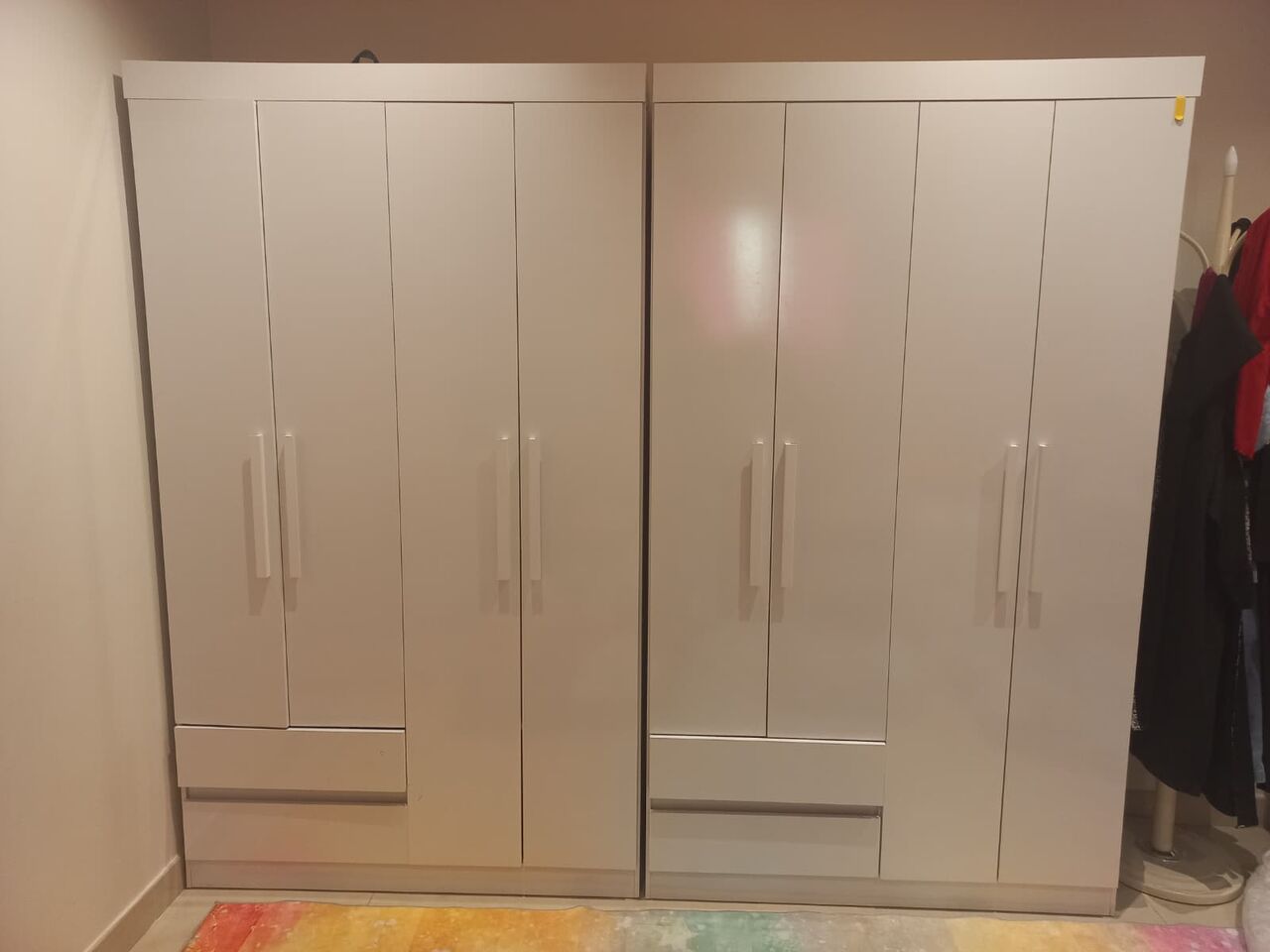Riyadh, Furniture, SAR 4120,  Kids Furniture: 2 X Study Table, 2 X Chairs, 2 X Wardrobe, 2 X Ikea Single Beds With Mattr