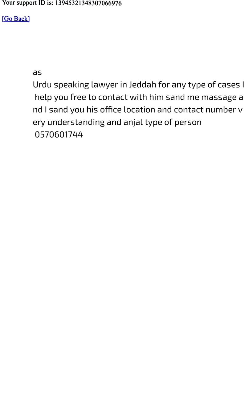 Jeddah, Help, Lawyer Urdu Speaking