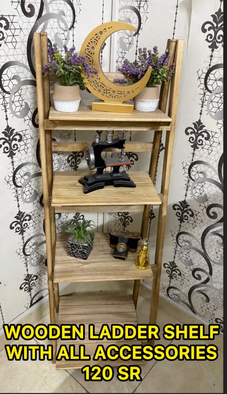 Jeddah, Furniture, Wooden Ladder Shelf, Wall Mirror, Shoe Rack, Indoor Plant, Piano Keyboard+stand,wall Decor