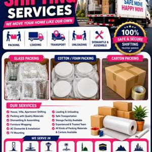 Pakistani House Shifting Apartment Office Villas Moving Service Movers Packers0502320616