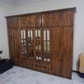 SAR 450,  Complete Bedroom Set For Sale Including The Bed, Wardrobe & Side Tables.