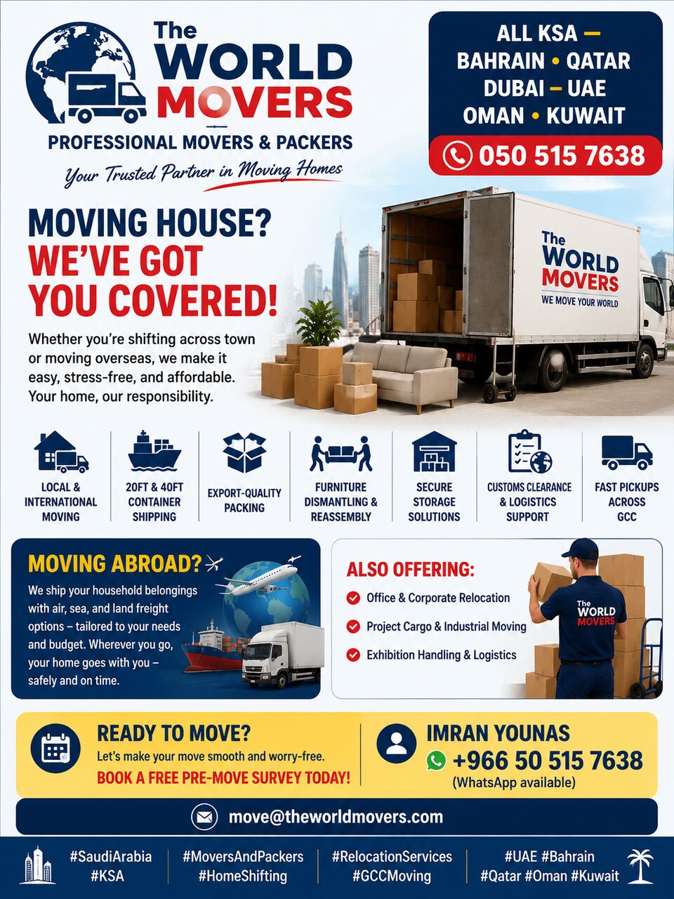 Dhahran, Relocation, OFFICE & CORPORATE MOVERS AND PACKERS►REMOVALS & STORAGE►PROFESSIONAL TEAM► 0505157638..