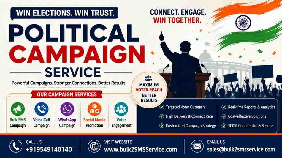 Gurugram, Business, Political Campaign Outreach Service For Maximum Voter Engagement