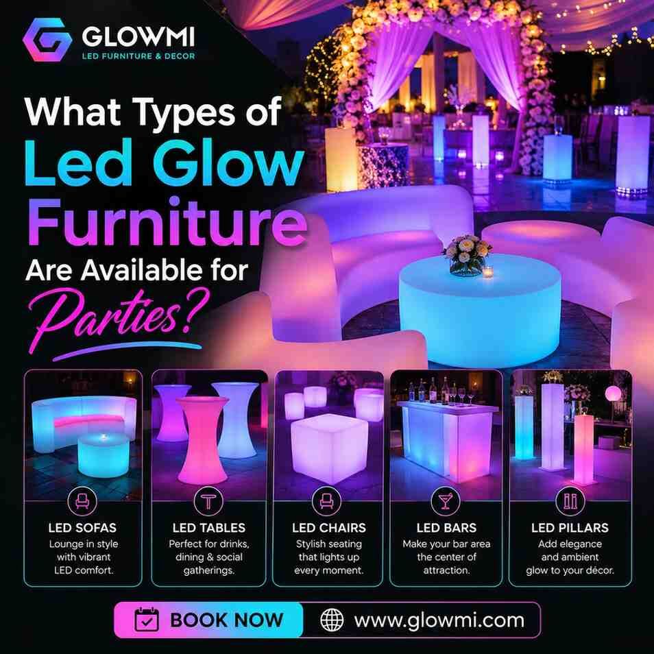 Toronto, Furniture, CAD 300,  What Types Of Led Glow Furniture Are Available For Parties?