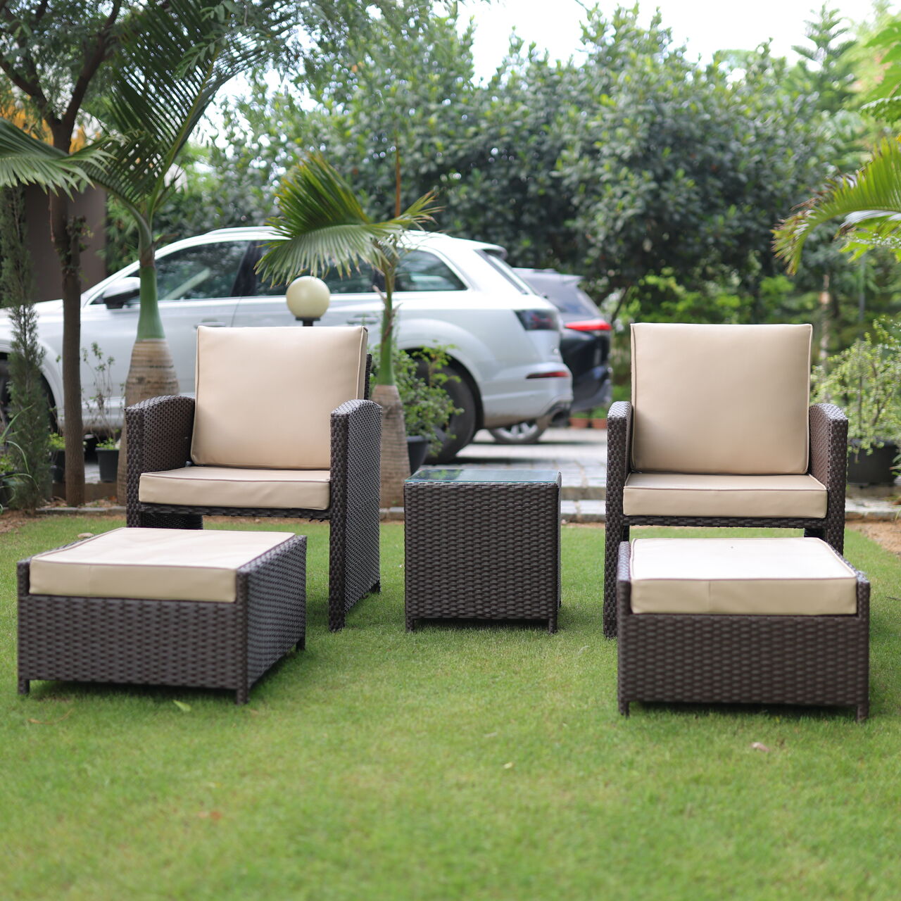 Mumbai, Furniture, INR 45,  Luxury Rattan Sofa Set For Garden &ndash; Perfect For Outdoor Relaxation