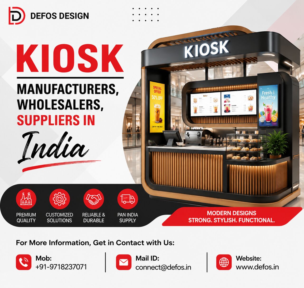 Gurugram, Wholesale Products, Customized Kiosks For Retail And Commercial Spaces