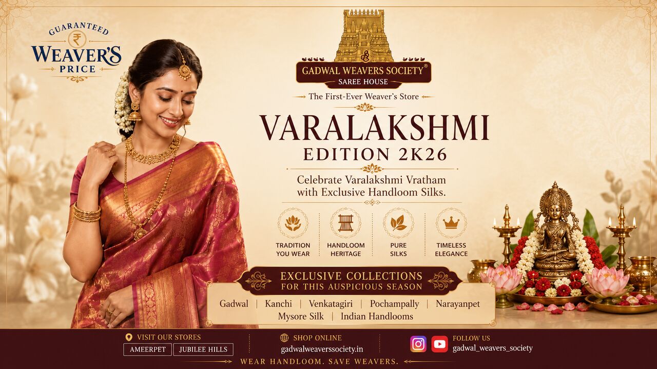 Hyderabad, Clothing & Accessories, INR 7000,  Authentic Gadwal Sarees &ndash; Buy Handloom Silk Sarees Online | Gadwal Weavers Society