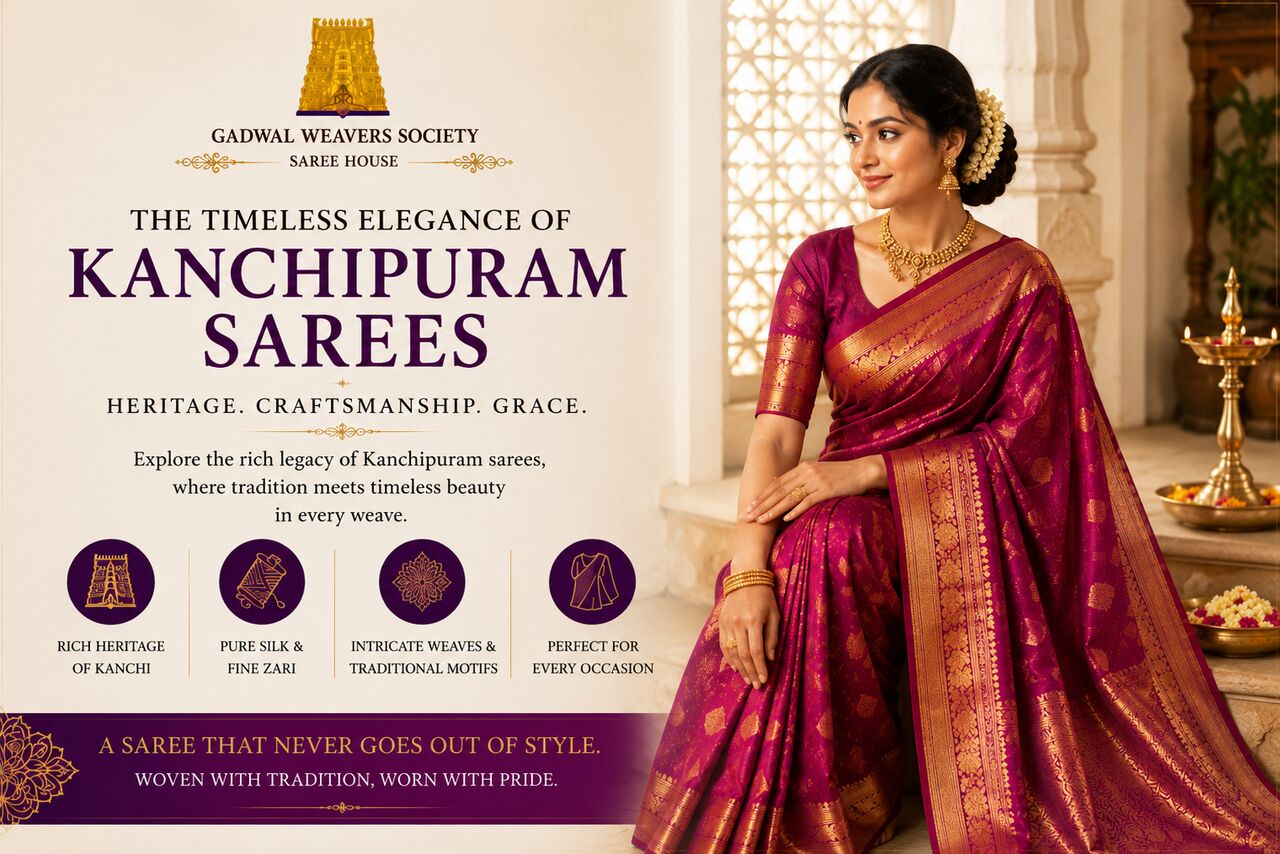 Hyderabad, Clothing & Accessories, INR 7000,  Authentic Gadwal Sarees &ndash; Buy Handloom Silk Sarees Online | Gadwal Weavers Society