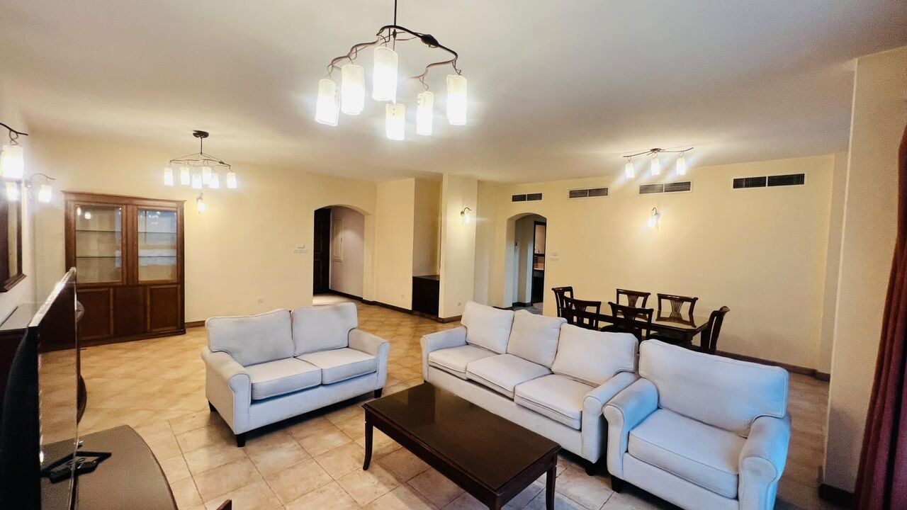 Sanabis, Apartments, Flats, Houses & Villas, BHD 550/month,  Furnished,  3 BR,  Apartment For Rent In Sanabis | Balcony | Pool & Gym