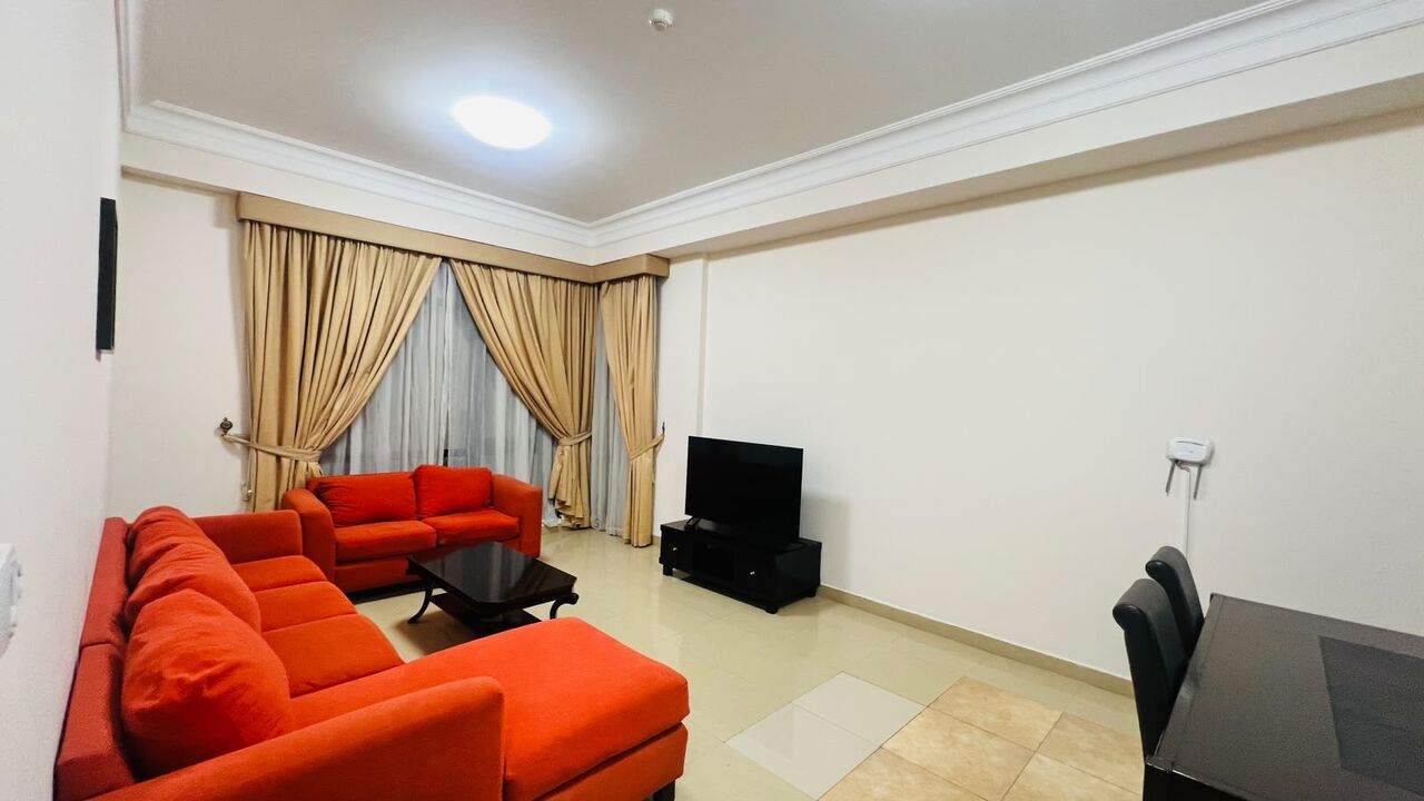 Sanabis, Apartments, Flats, Houses & Villas, BHD 280/month,  Furnished,  1 BR,  Apartment For Rent In Sanabis | Pool & Gym