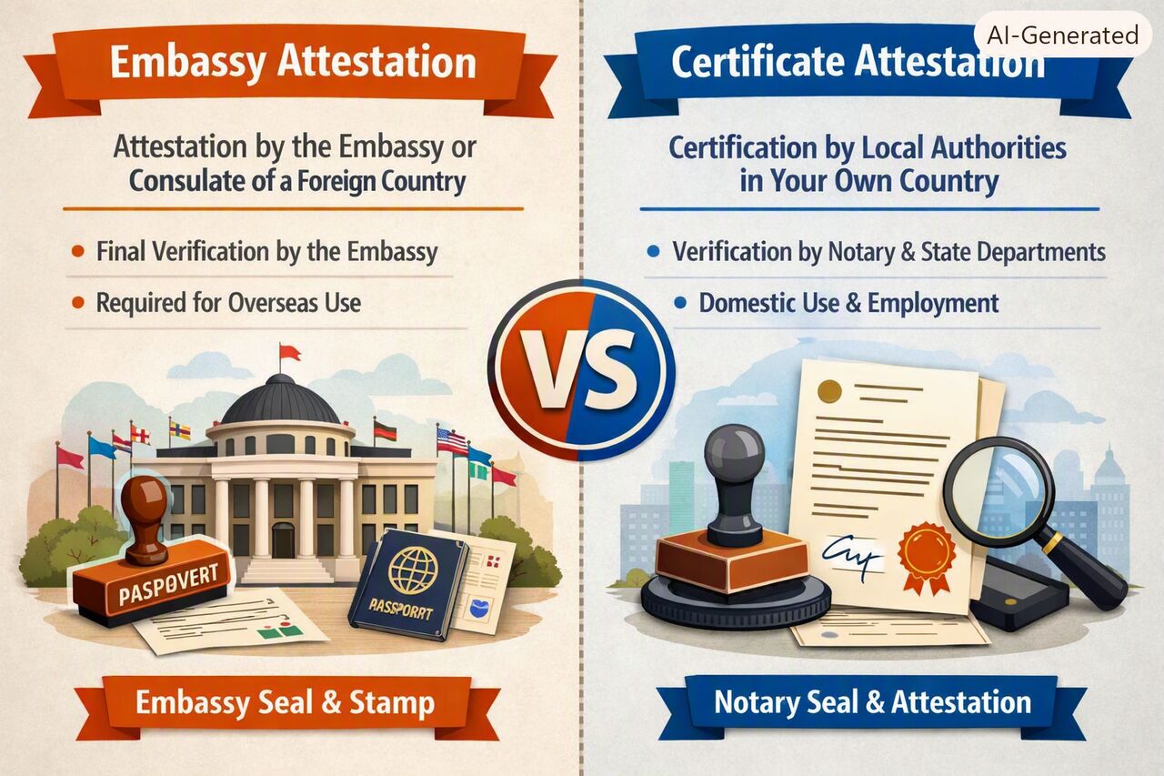 Chennai, Legal, Why Embassy Attestation And Certificate Attestation Are Not The Same