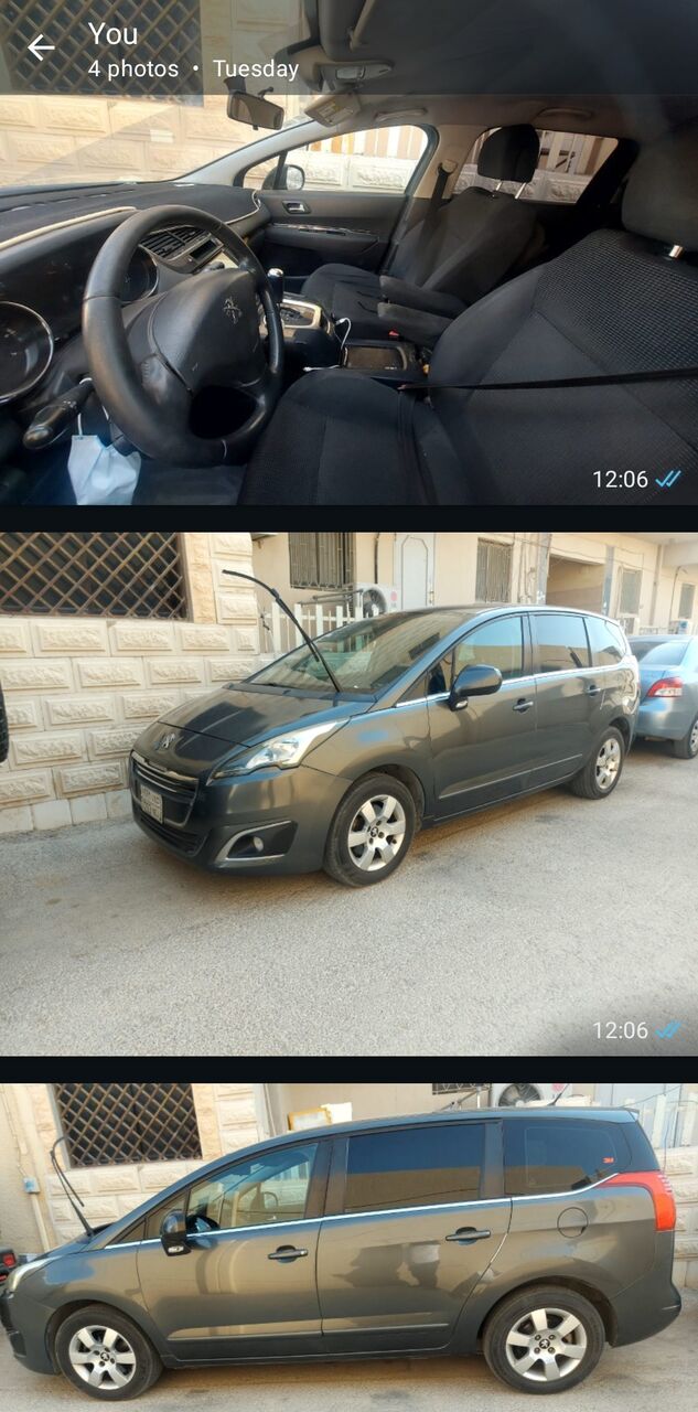 Riyadh, Vehicles, Cars & Trucks , SAR 22500,  Peugeot 5008,  2015,  Automatic,  168000 KM,  For Sale Peugeot Van 5008