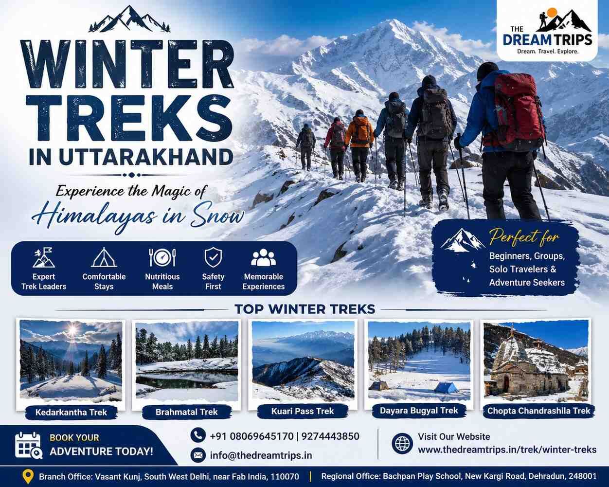 Mumbai, Travel, Winter Treks In Uttarakhand &ndash; Affordable Snow Trek Packages | The Dream Trips