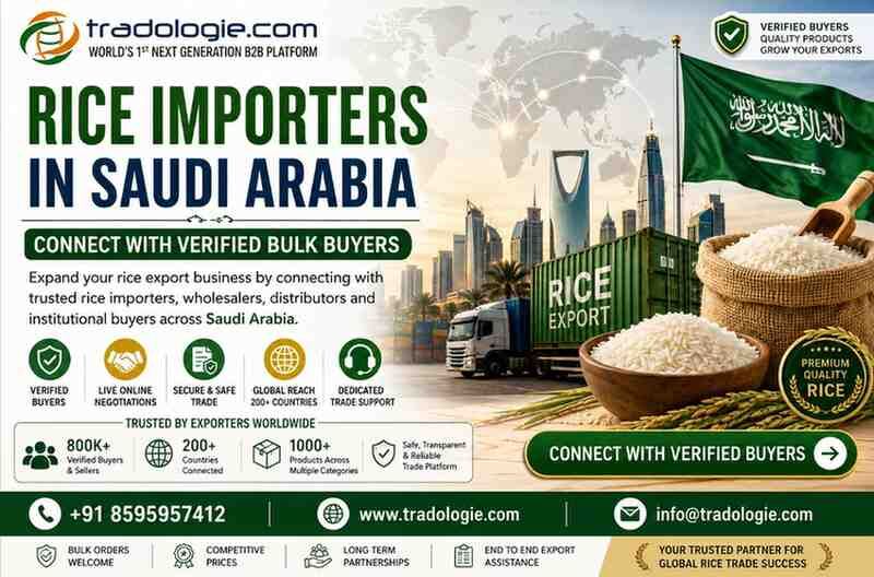 Noida, Food, INR 2,  Rice Importers In Saudi Arabia | Connect With Verified Bulk Buyers
