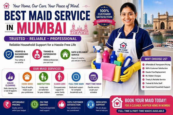 Mumbai, Business, Best Maid Service In Mumbai For Smooth Home Management