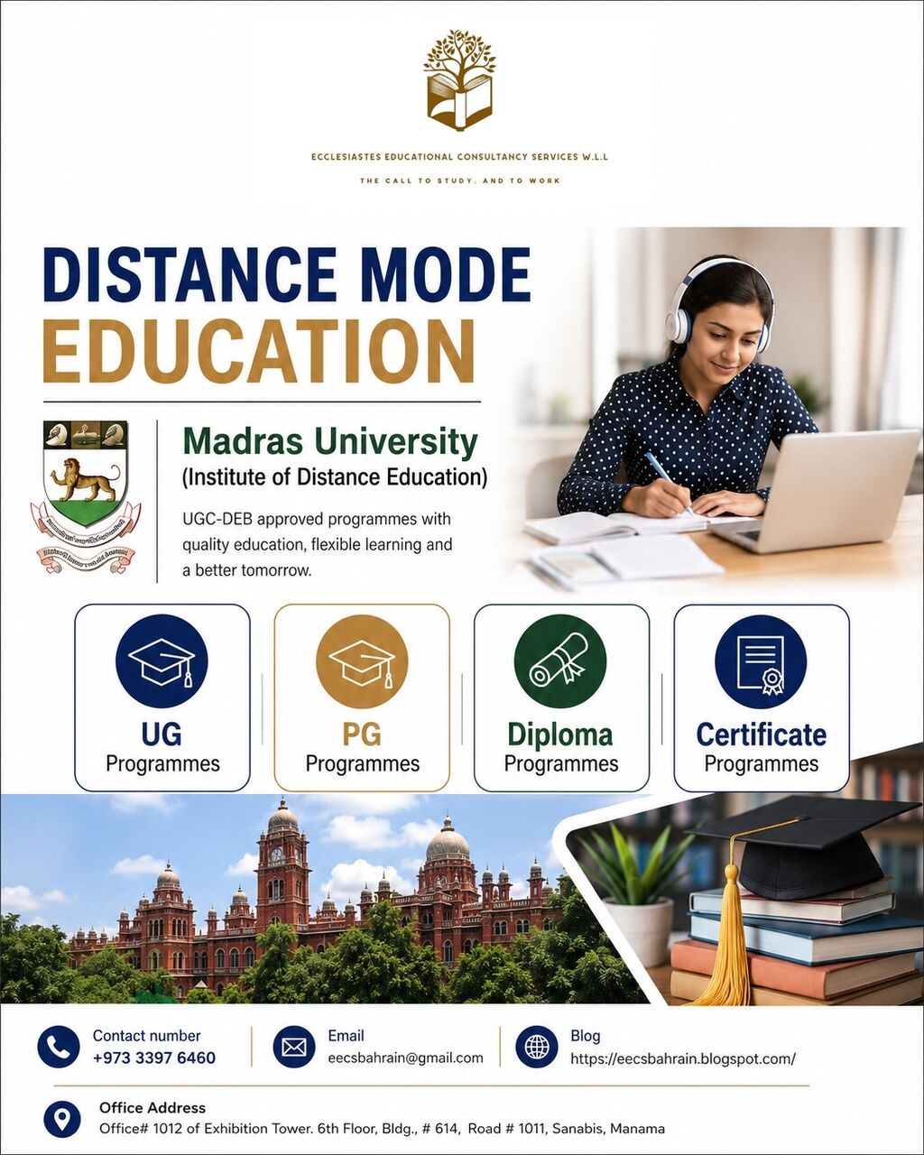 Sanabis, Lessons Offered, Distance Education From India