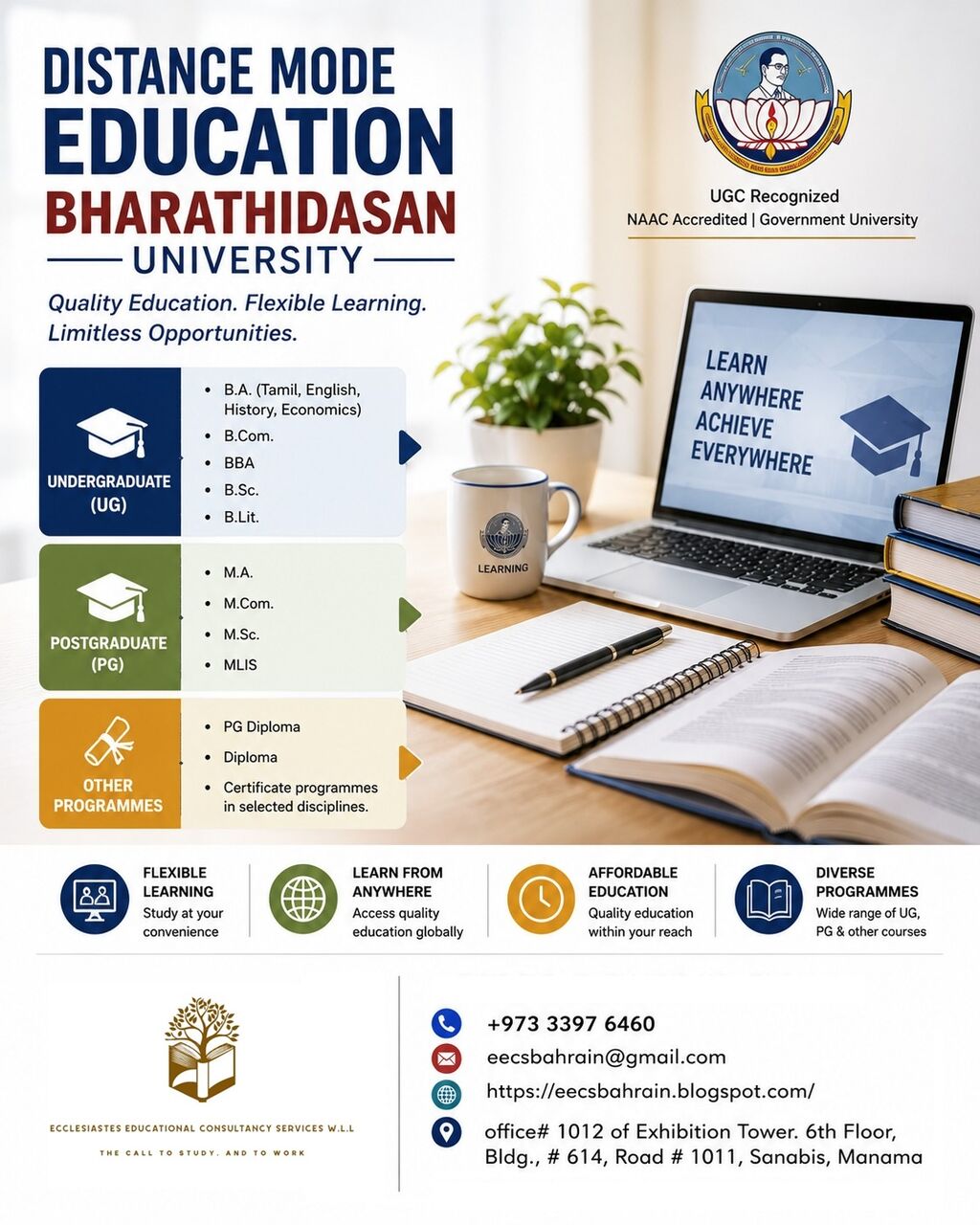 Sanabis, Lessons Offered, Distance Education From India