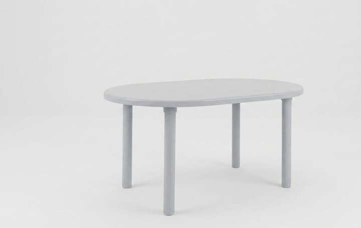 Riyadh, Furniture, SAR 25,  Minimalist, Oval Plastic Table