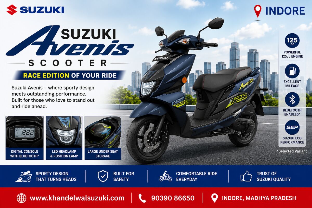 Indore, Business, Discover Suzuki Avenis That Fits Your Daily Routine