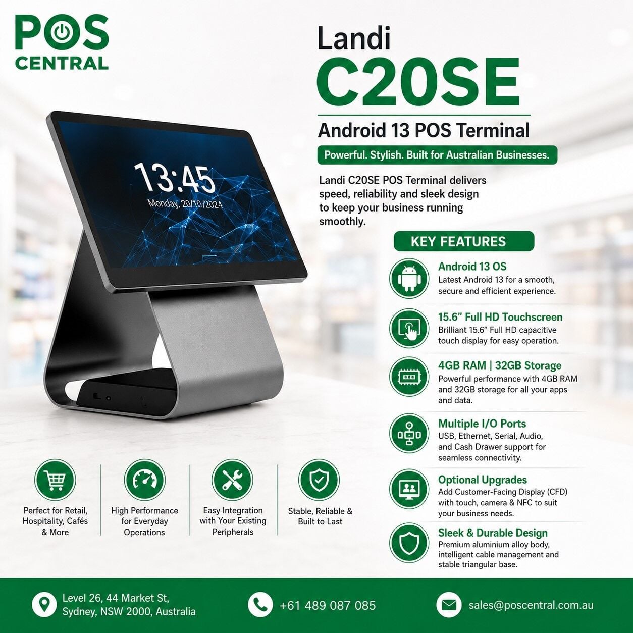 Sydney, Electronics, AUD 799,  POS Bundle With Android POS, Cash Drawer & Receipt Printer