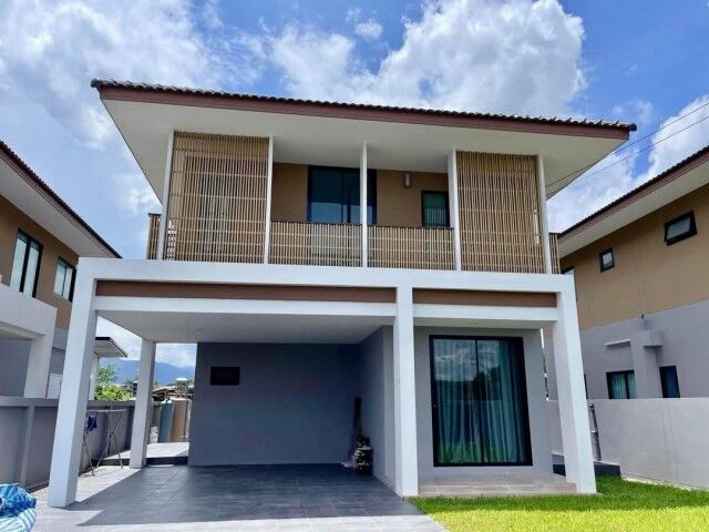 Bangkok, Villas, THB 25000,  60 Sq. Feet,  For Rent 25,000 Baht/month, San Sai Zone #Nong Chom, 2-story Detached House #fully