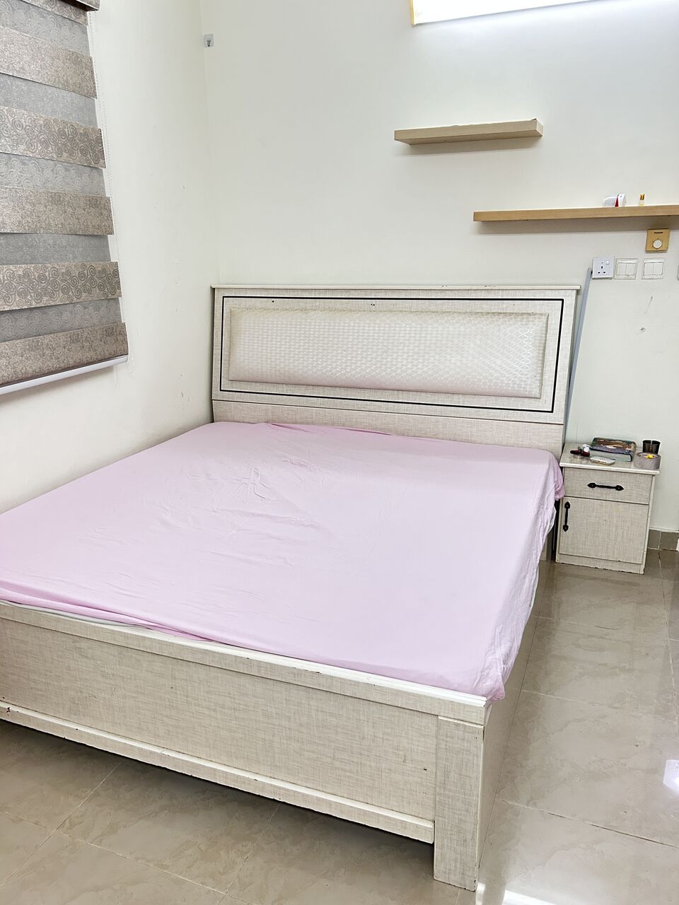 Jizan, Furniture, SAR 500,  Wooden Bed Set With Mattress