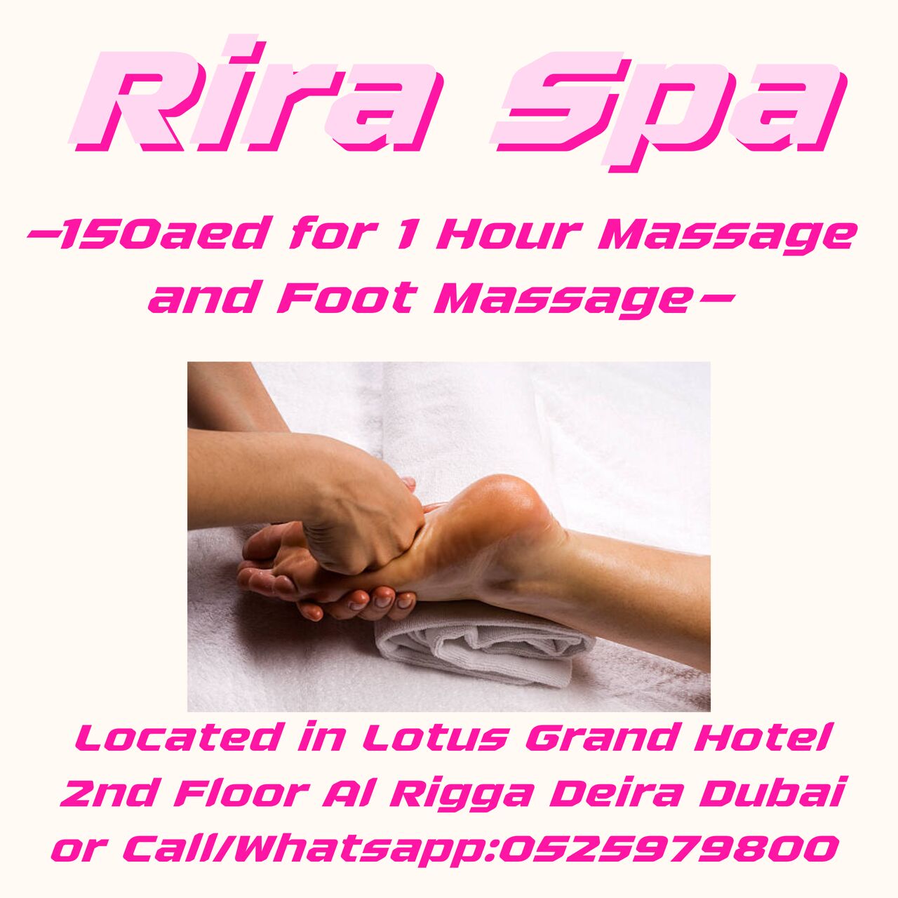 Al Rigga, Health, Rira Spa Offer 7/23/2026
