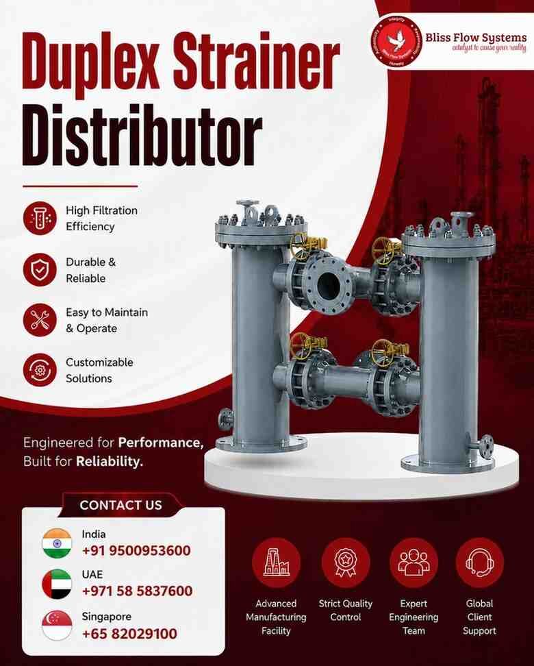 Chennai, Business, Duplex Strainer Supplier & Distributor In India | BlissFlow Systems