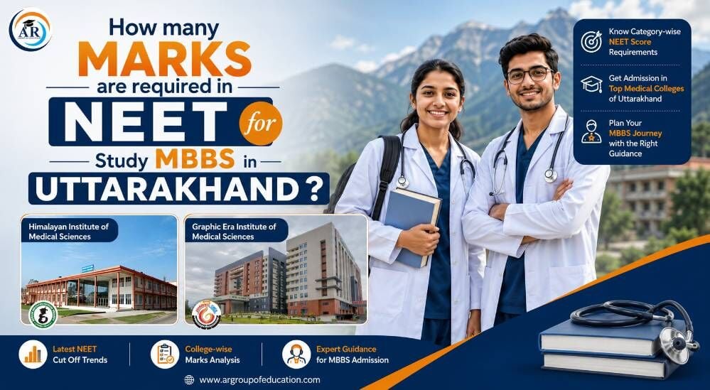Noida, Education, How Many Marks Are Required In NEET For Study MBBS In Uttarakhand ?