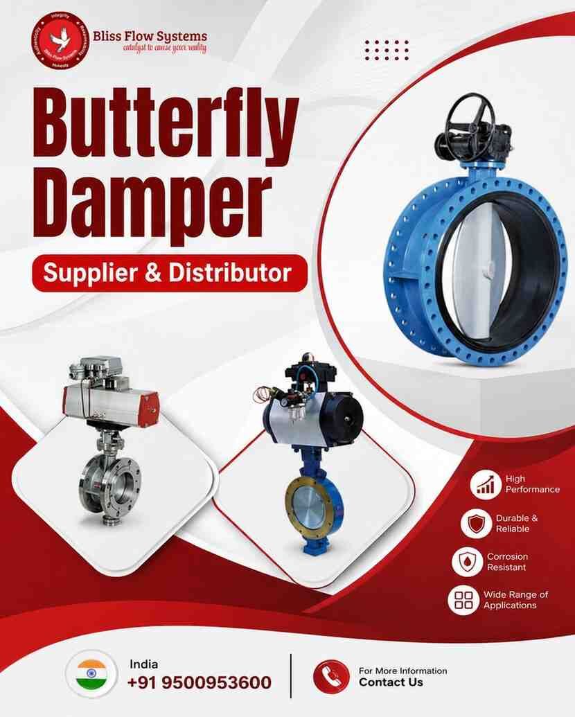 Mumbai, Business, Butterfly Damper Supplier & Distributor In India | BlissFlow Systems